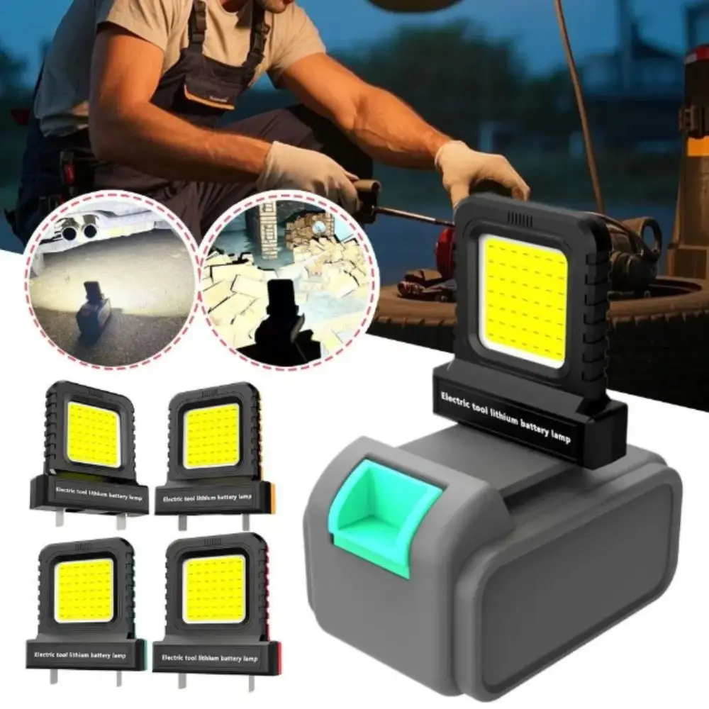 Long Lasting 21V Work Light Adjustable Interface Floodlight LED Work Light Wide Beam Cordless Emergency Light Emergency Use