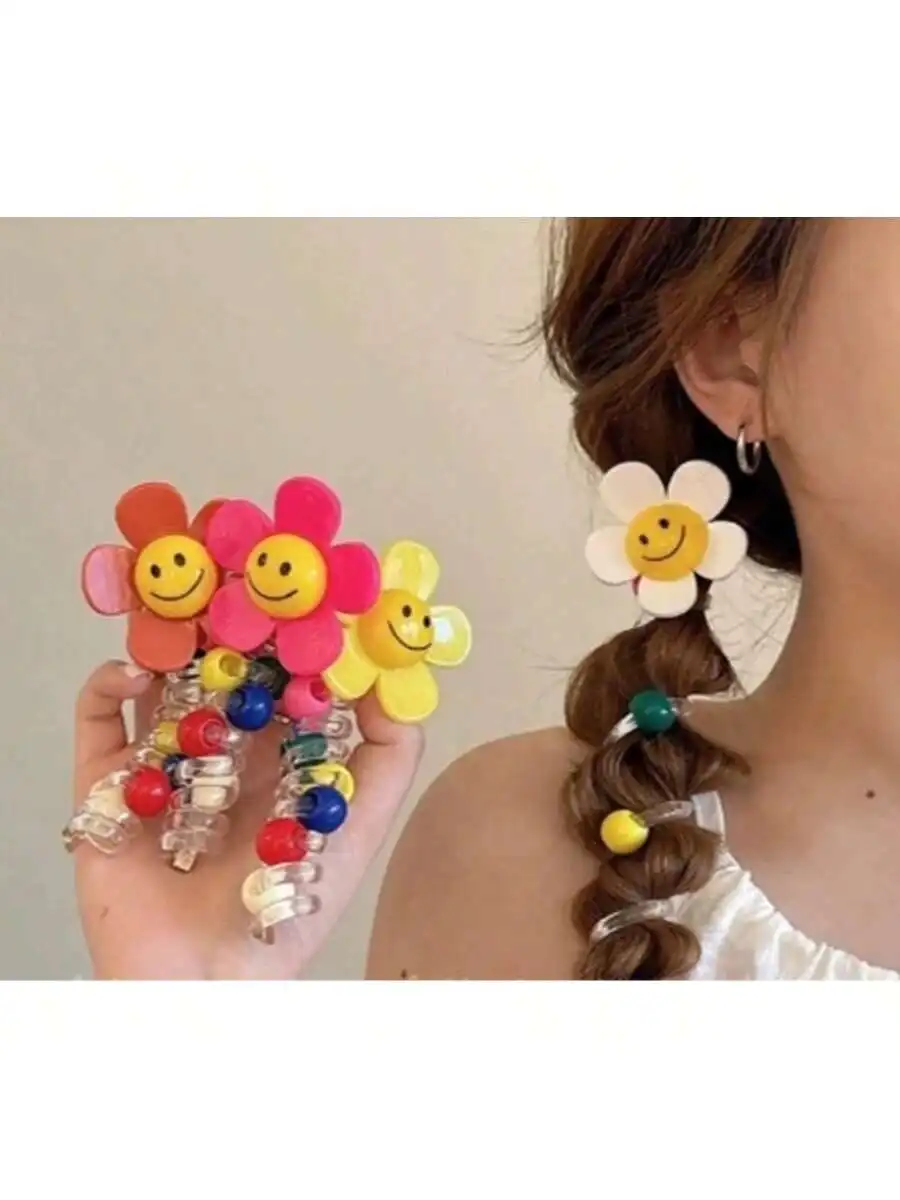 

Инструмент для плетения косичек Sunflower Bubble Braid, резинка для завязывания волос, ремешок для волос в виде телефонного кабеля