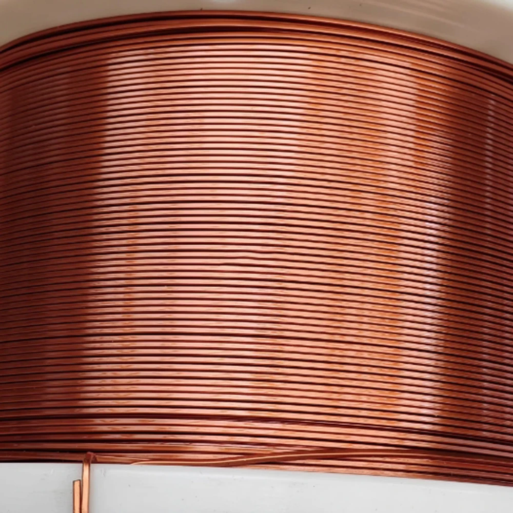 

220°C Polyimide Enamel Flat Copper Wire for Small Motor Coil Premium Quality Insulated Flat Wire for Electrical Applications