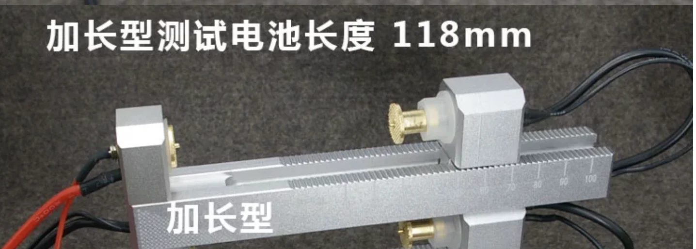 60A double-locking aluminum alloy CNC four-wire battery holder fixture is suitable for 26650, 18650, AA, and AAA batteries.