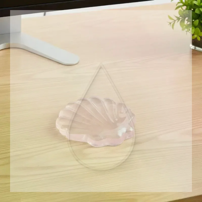 Cute Ergonomic Silicone Wrist Rest Mouse Pad Transparent Waterproof for PC Laptop Gaming Office