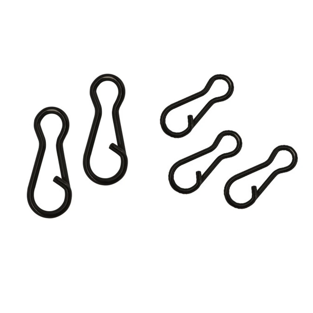 Giratorios para carpa cuerpo largo negro mate – Cambio rápido anillo a presión - imagen 2
