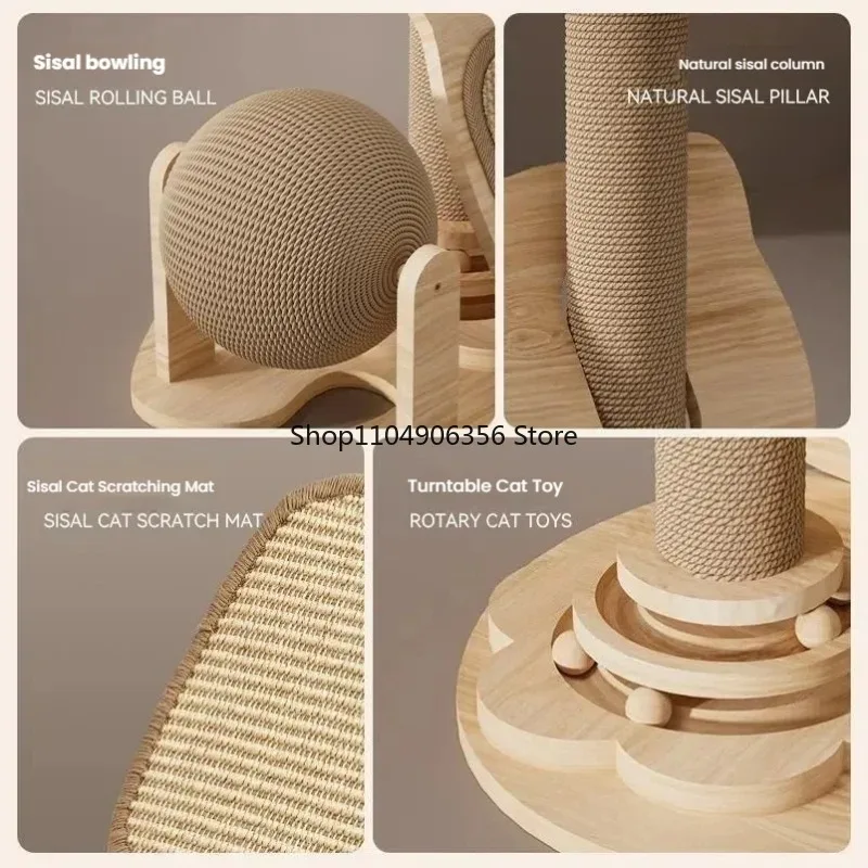 

Многофункциональная когтеточка-игрушка для кошек: многоуровневая, для лазания и игр, прямые продажи с завода, индивидуальный заказ