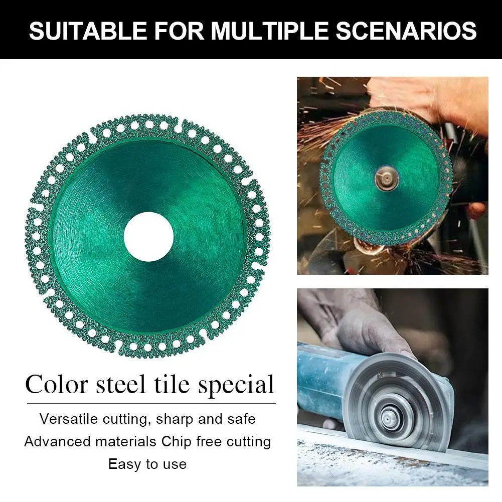 

4 Inch Composite Multi-functional Cut 1mm High Manganese Ultra-thin Slice Steel Tile Plate Rock Saw Ceramic Brazed A2H0