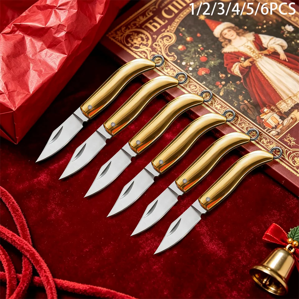 1/2/3/4/5/6PCS,Portable Unboxing Gadget, Mini Parcel Opener with Lanyard Hole, Luxury‑Surface Envelope Opening Pocket Tool