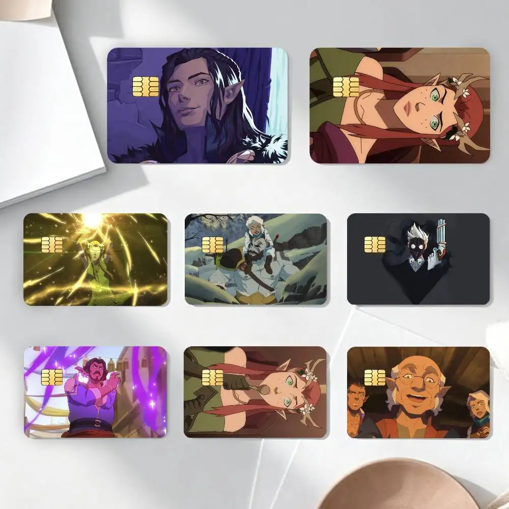 T-The Legend of Vox Machina Sticker Decoration Creative Bank Card Bus Metro Waterproof Sticker