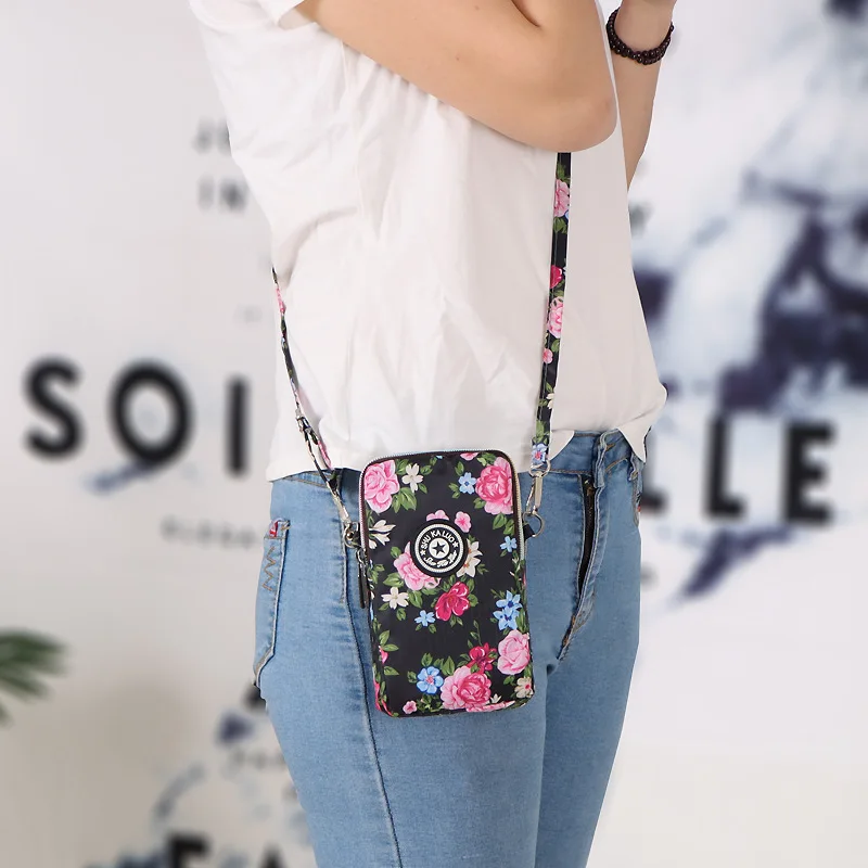 Shoulder Bag Nylon Women Mobile Phone Bag Mini Female Messenger Purse Lady Wallet Small CrossBody Bag Women Handbag сумка женска