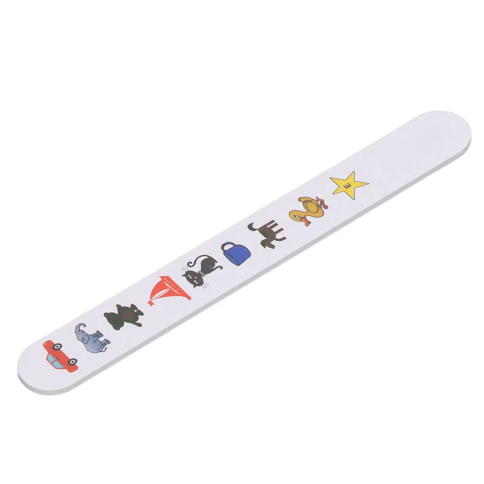 Cartoon Pattern Vision Tester Stick for Kids - Portable Optometry Test Card for Safe for eye Exams in Hospitals