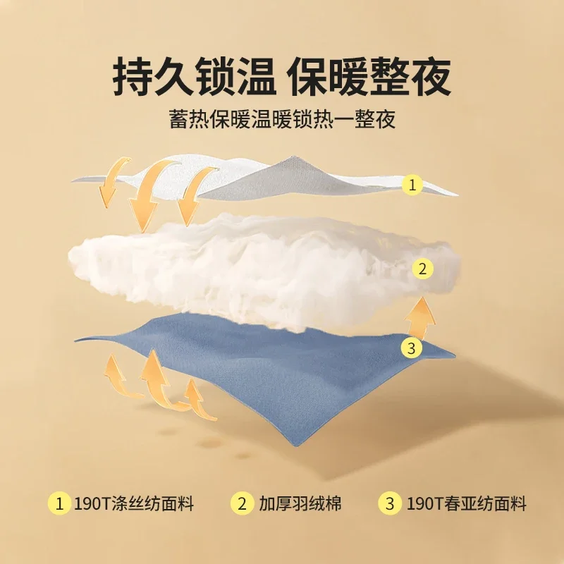 Sleeping bag adult outdoor camping universal in all seasons, widened autumn and winter thickened cold-proof quilt