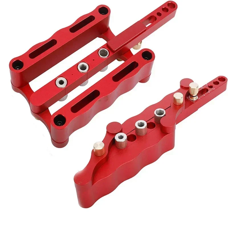 ใหม่ขนาดเล็ก 6/8/10mm Self-Centering ไม้ Doweling JIG เจาะท่องเที่ยวไม้ Dowel Puncher Locator ชุดเครื่องมือสําหรับช่างไม้
