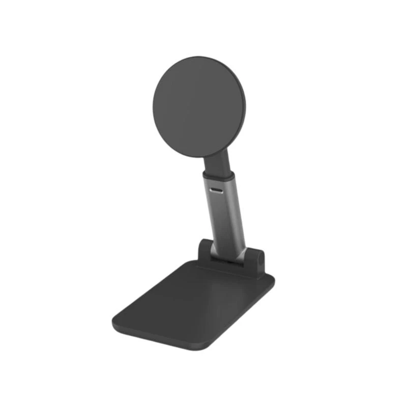 Desk Phone Holder with 360 Degree Rotation & Adjustable Height Stand for Hands Frees Convenience