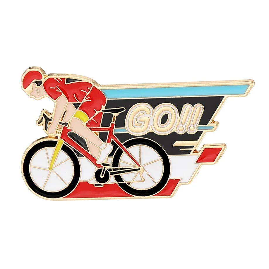 Mountain Road Bike Badge Competition Racing Cyclist Brooch Sports Fans Clothes Backpack Decor Lapel Pins Souvenir Collection