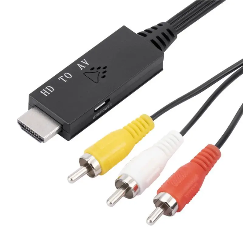AS95 RCA to Converter, AV to Adapter 1080P with PAL NTSC for PC Laptop TV, Composite to Converter