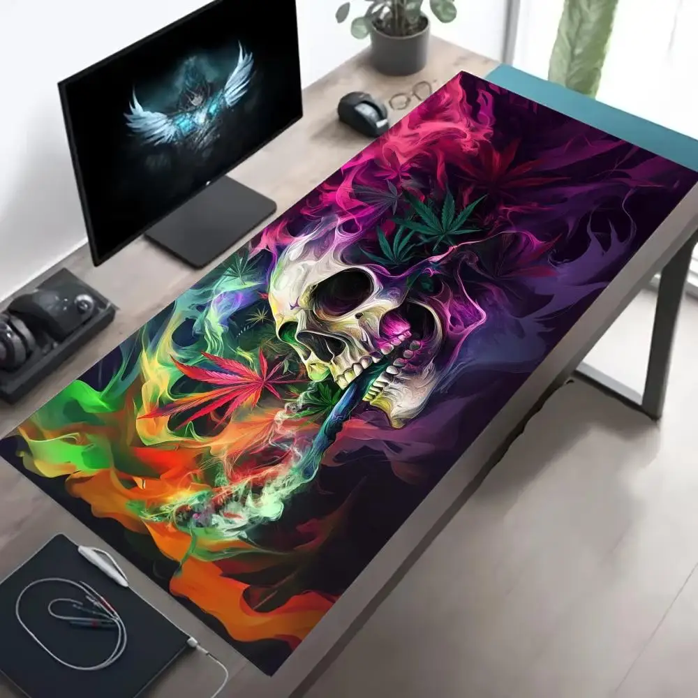Terrifying skull Design Mouse Pad Large MousePad laptop XXL mouse Gaming Rubber Lock Desk Mat Computer Gamers work tablet office