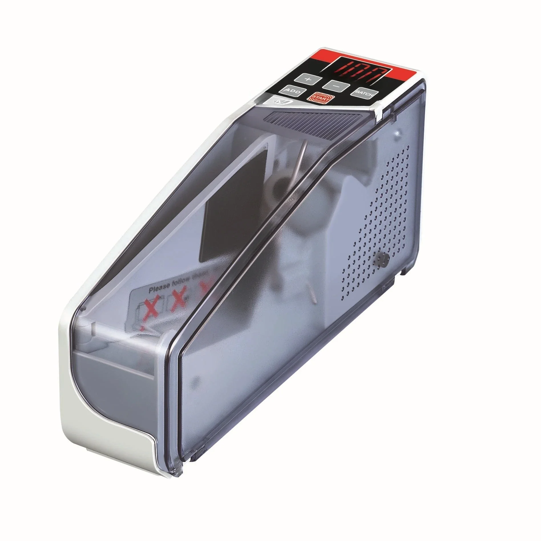 

Portable Banknote Counting Machine V40 Mains, Battery Multinational Banknote Mini, Banknote Counting Machine