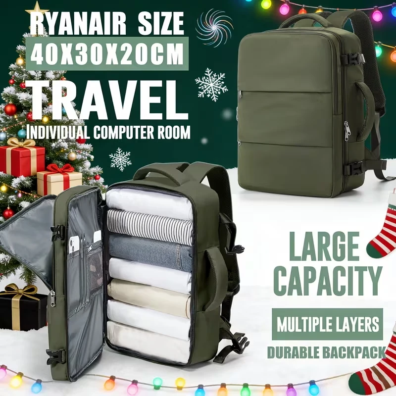 حقيبة ظهر للسفر مقاس 40 × 30 × 20 سم، حقيبة ظهر المقصورة لـ Ryanair، حقيبة ظهر للصعود للرحلات القصيرة، حقيبة ظهر للكمبيوتر المحمول، حقيبة ظهر للأعمال #1