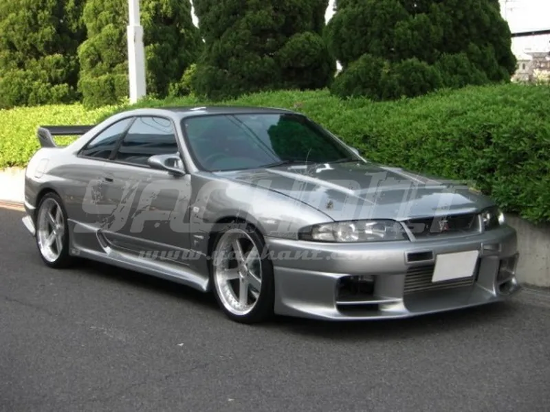 تنورة جانبية من الألياف الزجاجية FRP مناسبة لـ 1995-1998 Skyline R33 GTS 2D TS تنانير جانبية #6