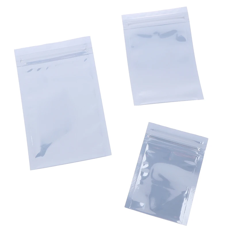 100Pcs Antistatic Storage Bag Ziplock Bags Resealable Pouch for Package