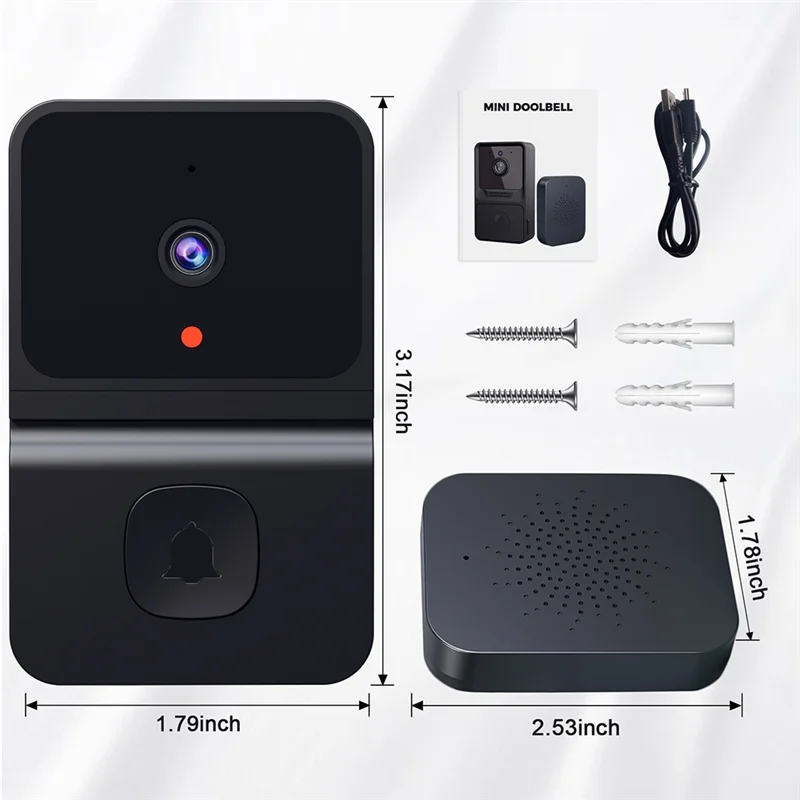 A14M Video Doorbell Tuya Security Doorbell กล้อง CHIME Cloud Storage Night Vision สมาร์ทวิดีโอประตู Bell B