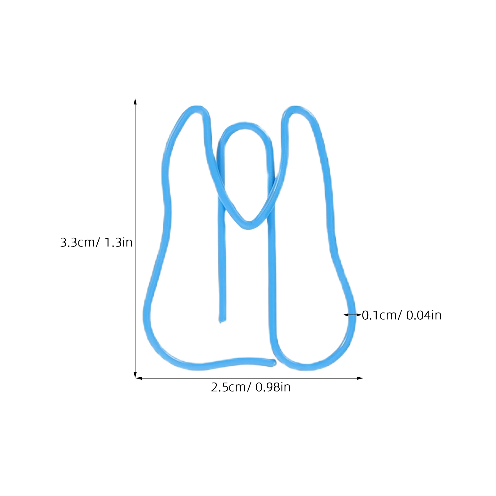 100 Pcs Paper Clips Colorful Office Cute Shape Colored Paperclips Binder Bookmarks