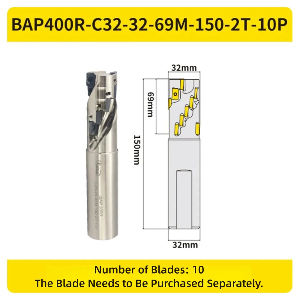 Präzisions-Schaftfräser BAP300R BAP400R Spiralfräser für Grobbearbeitung AP1135 AP1604 Hardware-Drehmaschinen-Werkzeughalter CNC-Teile – Detail 4