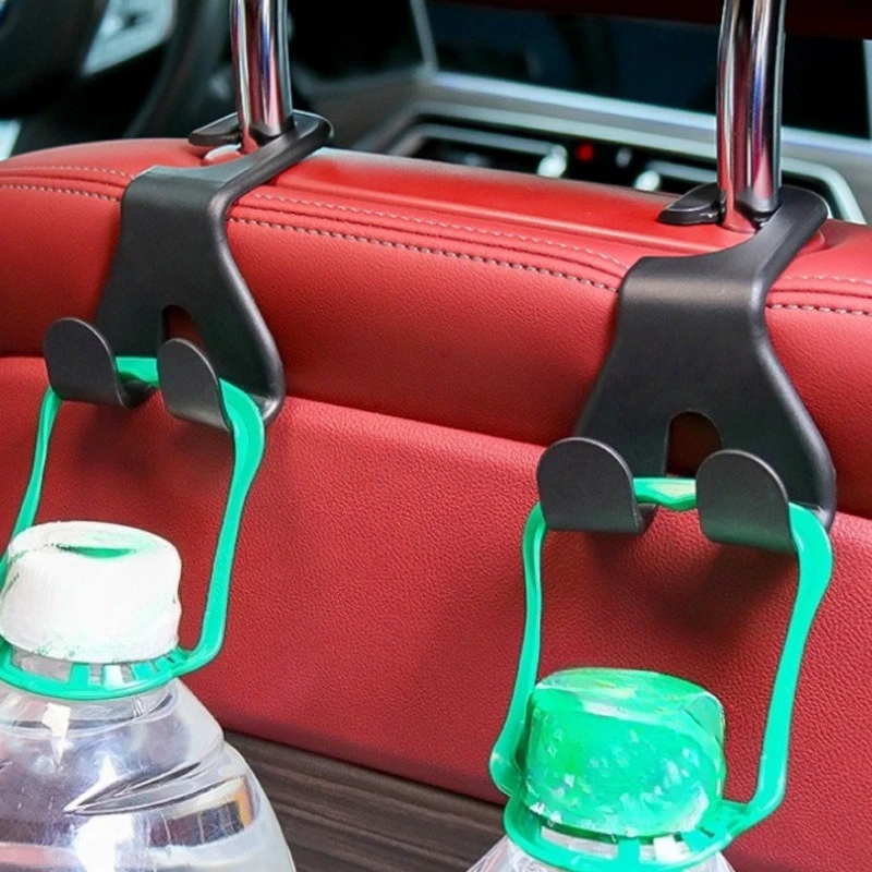 Hidden Foldable Car Headrest Hook2in1Multifunctional Rear Seat Phone Holder Universal Car Storage Organizer Interior Accessories