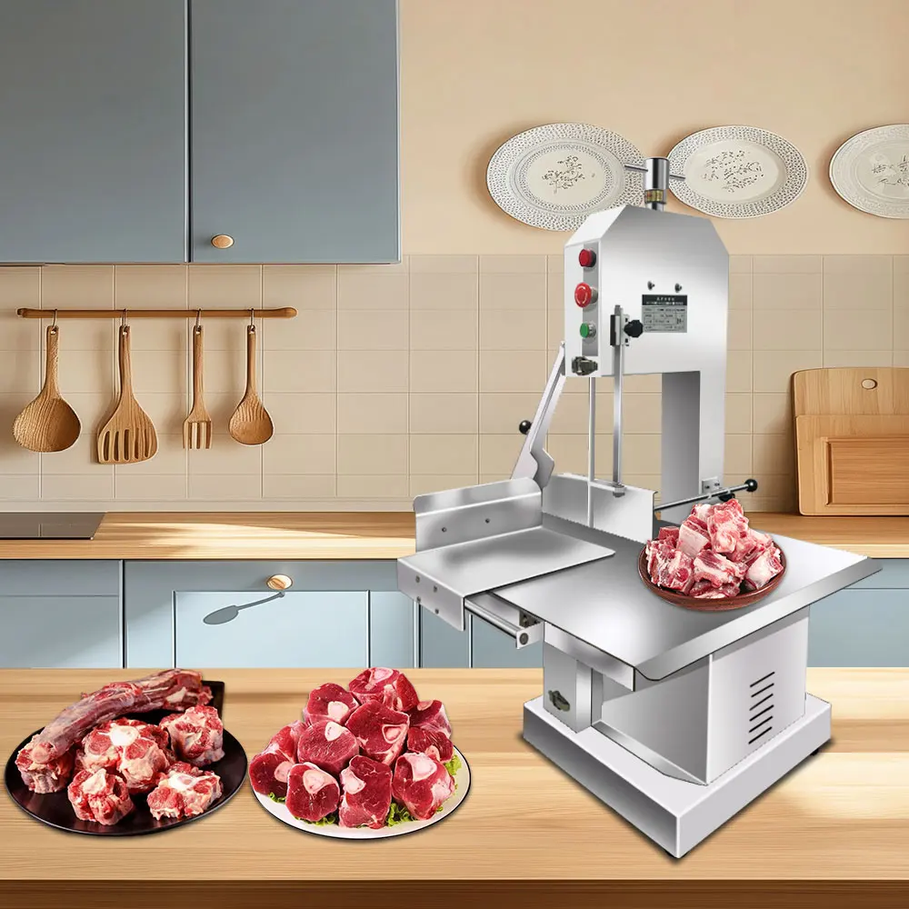 Xibao Heavy Duty Bone Saw Bandsaw Meat Cutter Multifunctional For Butchers Restaurants & Bakeries 220V 40kg 1-Year Warranty New