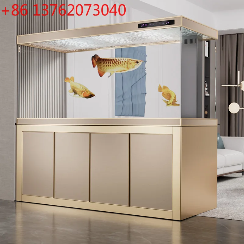 

New bottom filter fish tank living room household medium and large aquarium fish tank