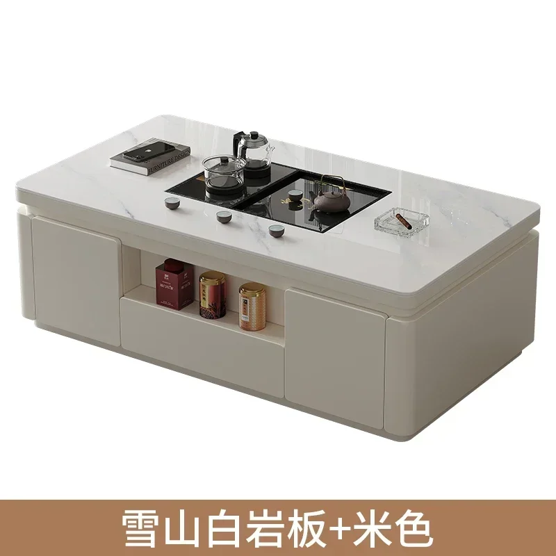 Y Simple voice-activated intelligent lifting coffee table Fully automatic  Kung Fu   Integrated multi-functional coffee table