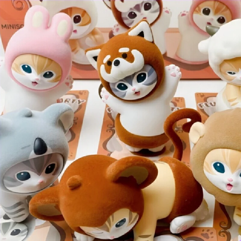 

Genuine Mofusand Series Hairy Party Blind Box Handmade Cartoon Creative Style Trendy Play Desktop Ornament Surprise Toy Gifts