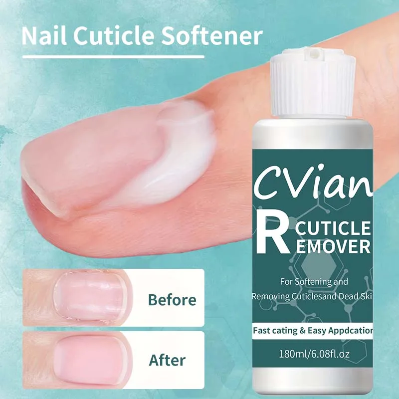 

Гель для удаления кутикулы 180 мл с пушером - быстродействующий смягчитель и отшелушивающий средство для кутикулы, гипоаллергенный крем для ухода за ногтями, без остатка