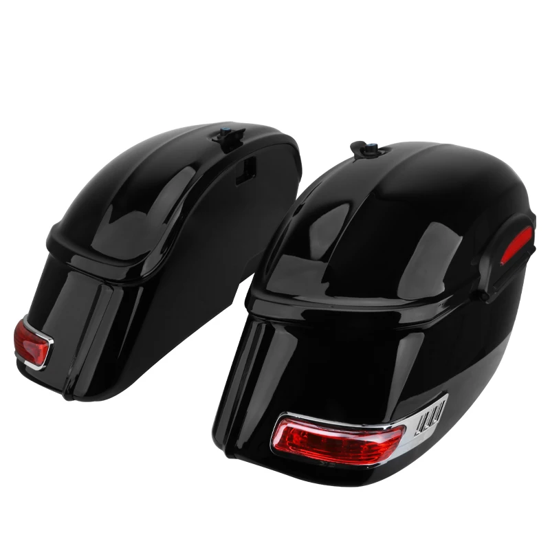 Motoraccessoires Zijkoffers 2-delig Zijdoos Staartbagage Fietstas Cargo Zwart Universeel Voor Harley Voor Suzuki Voor Honda