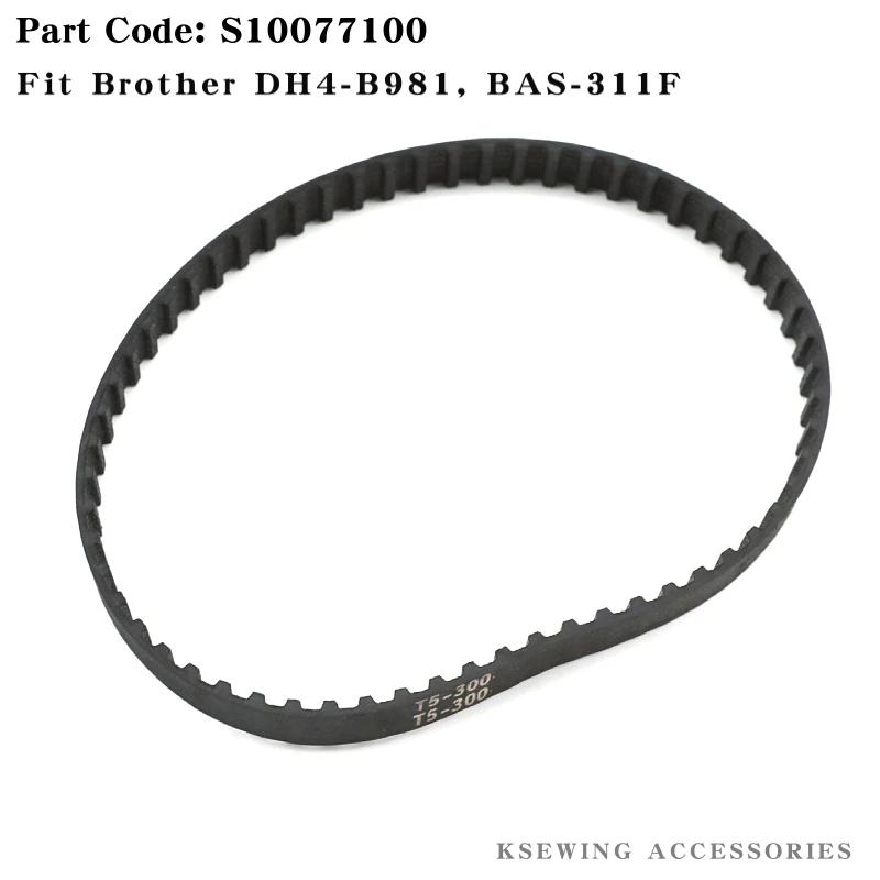 S10077100 Y Timming Belt For Brother DH4-B981 Industrial Eye Button Sewing Machine and BAS-311F Pattern Machine Width 10mm