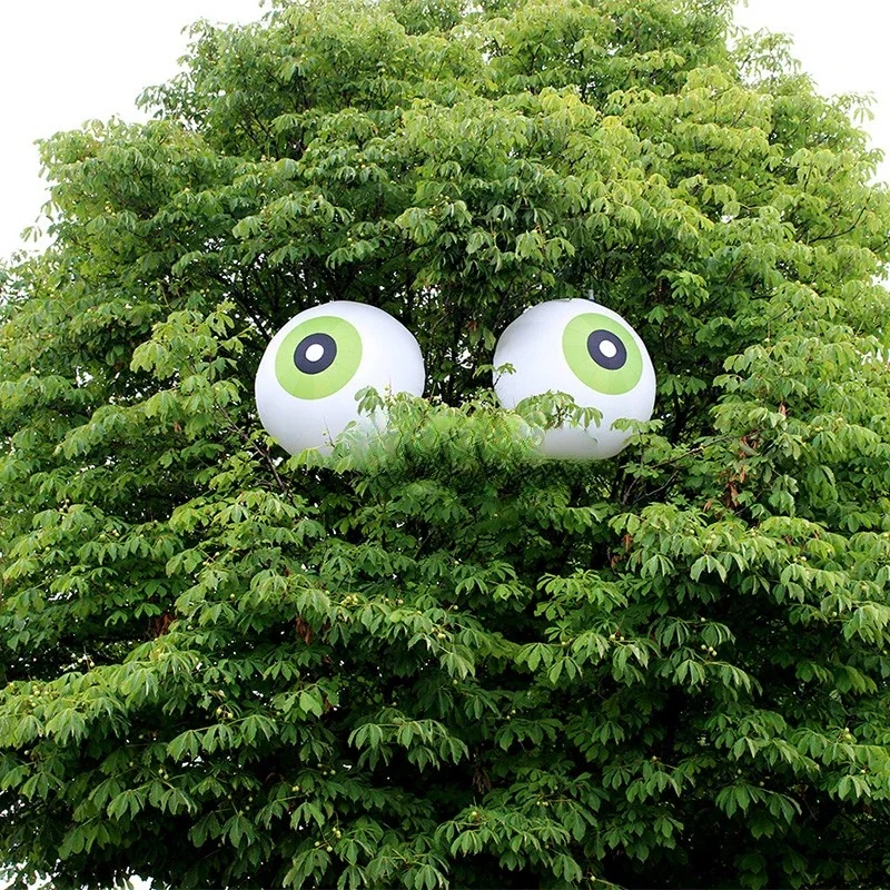 2 Meters Inflatable Custom Made Eyeball For Tree Decoration / Hanging Inflated Halloween Toy Ball