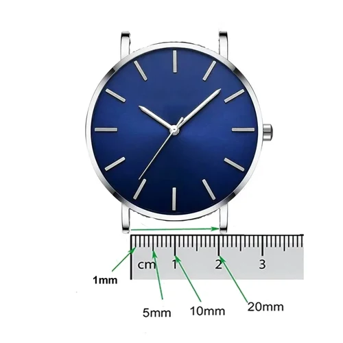 Imagen 2 del producto Correa de reloj milanesa de espesor de liberación rápida, pulsera de acero inoxidable de 18mm, 20mm, 22mm y 24mm, instalación gratuita de 3mm de espesor