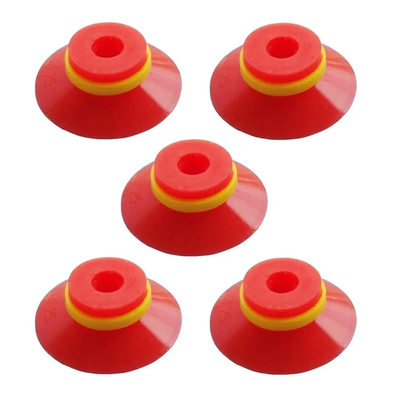 ABLK Industrial Flat Vacuum Suction Cup F Series Single-Layer Silicone Robotic Accessory With Ribs,Pack Of 15 Pcs F25