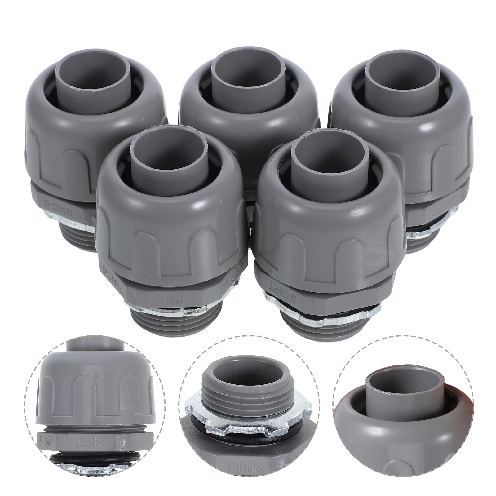 

5 Pcs Conduit Connector Replacing Connectors Daily Adapters Replacement Pipe Fitting Pipeline Fittings
