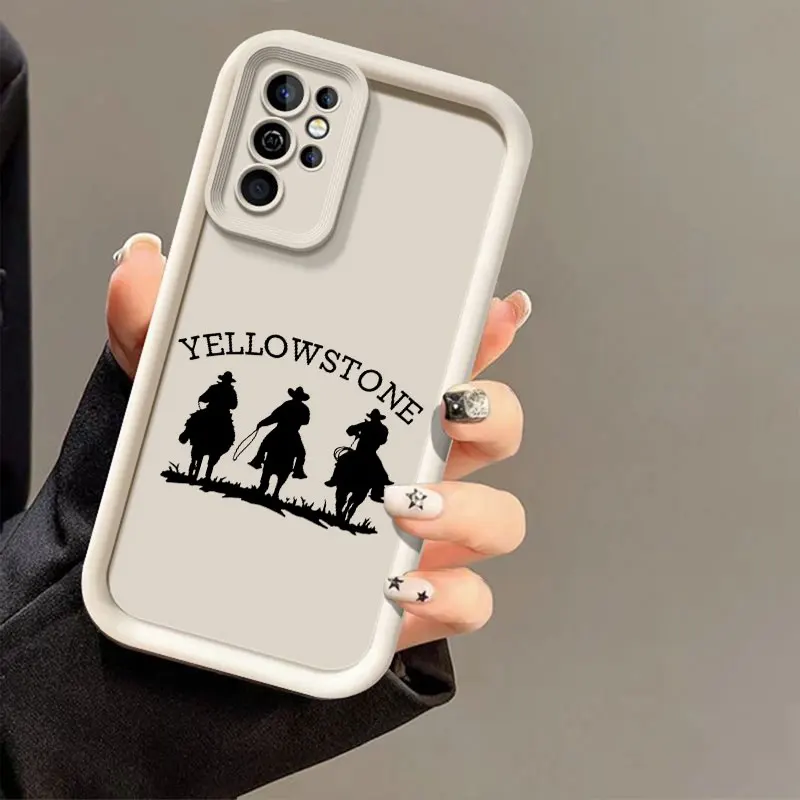 Western CowBoy Phone Case for Samsung Galaxy A03 A04 A05 A21S A23 A33 A34 A35 A50 A53 A55 A71 A73 5G Silicone Soft Cover Coque image 3
