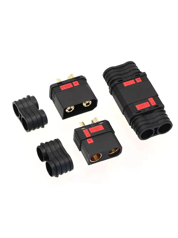 QS8 110A Anti‑Spark Gold Plated Connector Male Female Plug 1/2/5Pairs RC Battery Power Connector for FPV Multirotor RC Drone