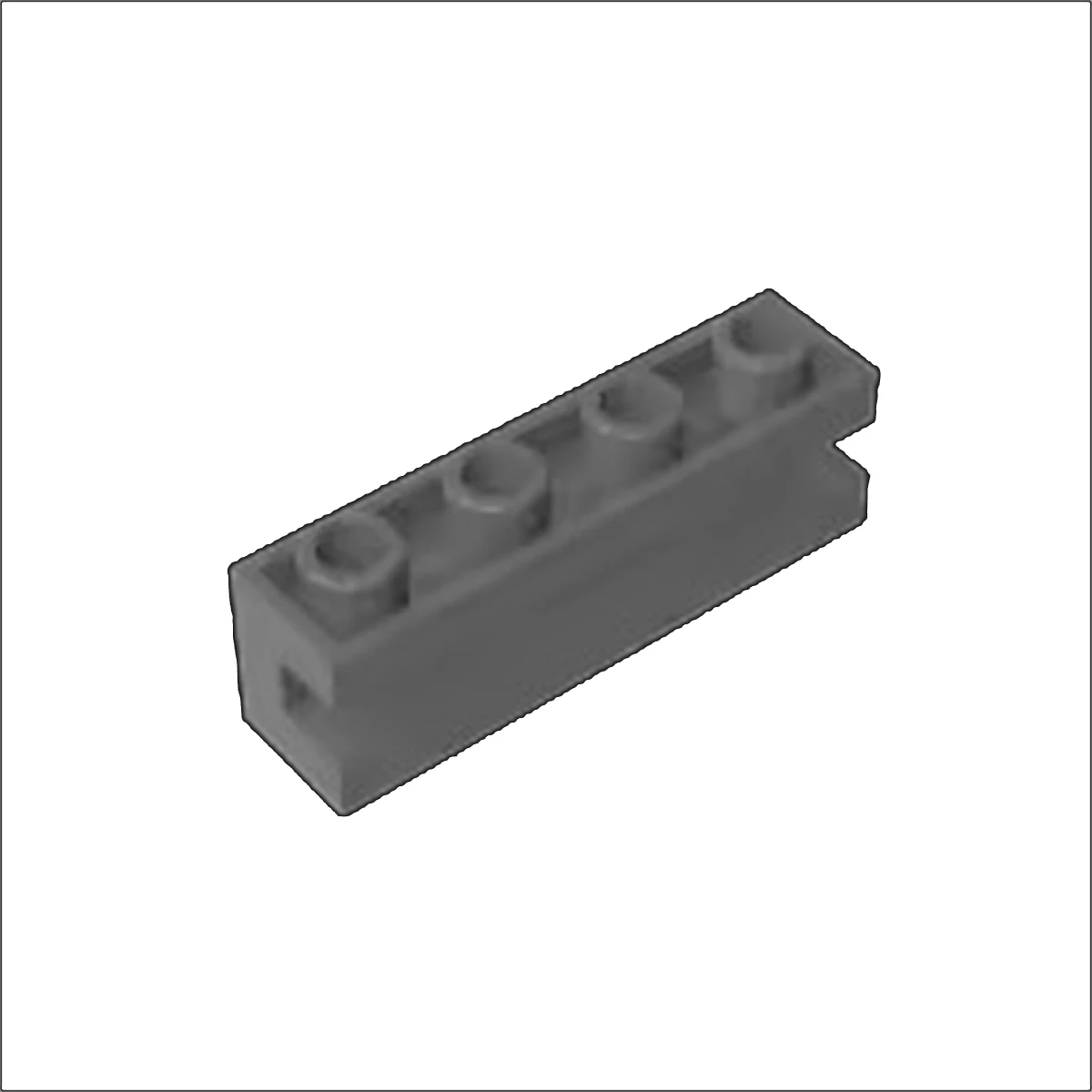 50 Stück 2653 Modifizierte 1x4 Bausteine mit Kanal, High-Tech-Wandsteine, Lehrreiches Ideenspielzeug, Geburtstagsgeschenk für Kinder – Detail 4