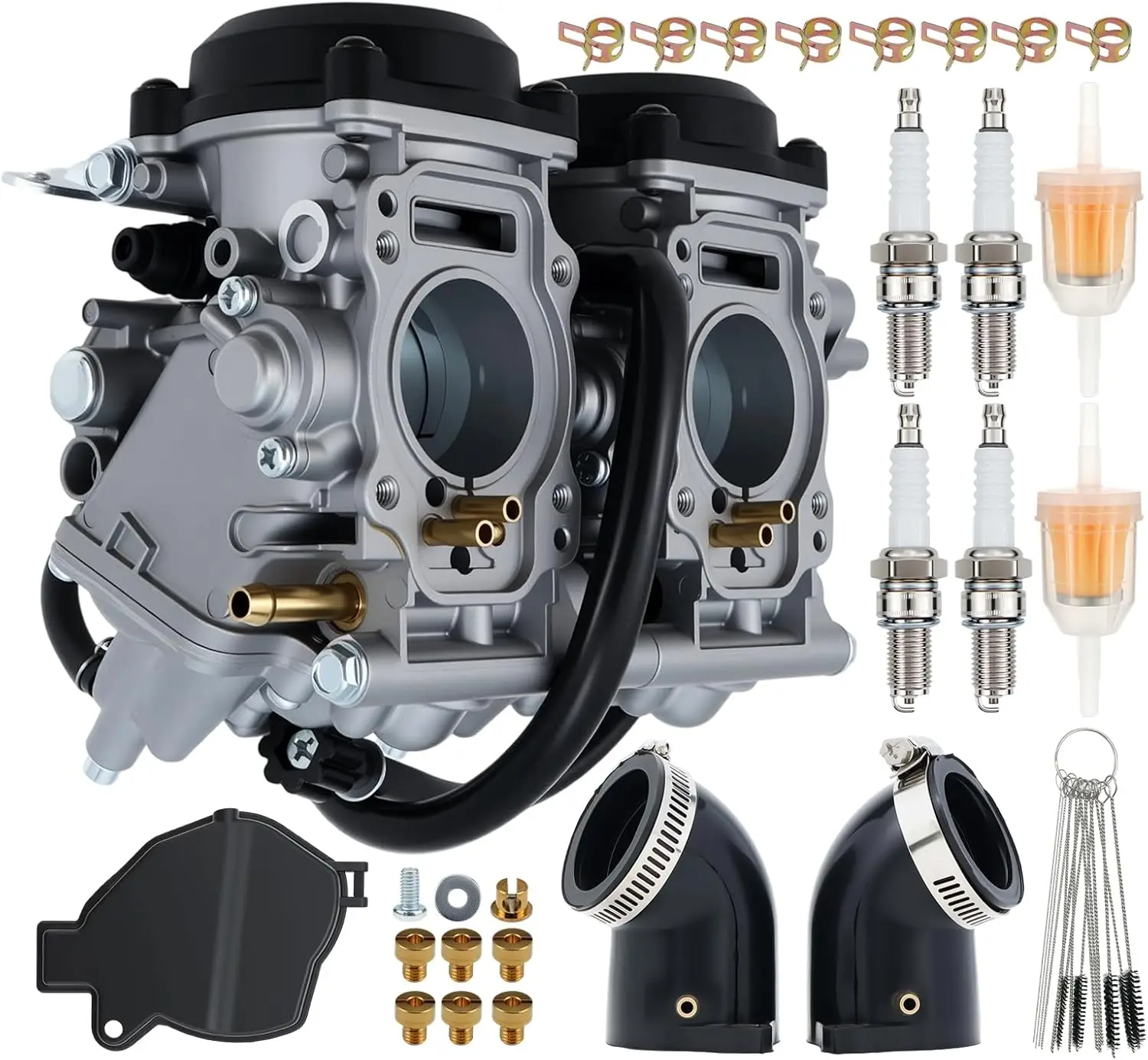 KVF650 Carburetor Fit for Kawasaki Prairie 650 KVF650 2002 2003 Brute Force KVF650D 2005-2013 Replace 15003-0095 15003-1755