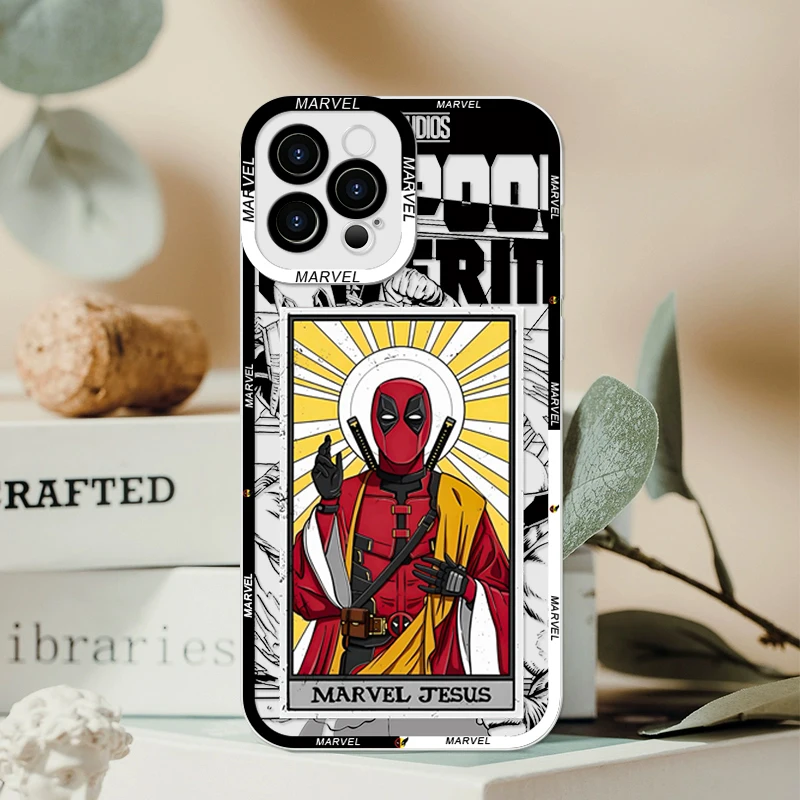 Fashion Marvel Deadpool Wolverine Phone Case for Samsung Galaxy S22 S23 S24 Plus Ultra S20 S21 FE A55 5G Soft Clear Cover Fundas