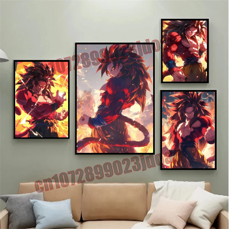 

Dragon Ball Goku Vega Frieza Canvas Painting Frameless Home Decoration Children's Gifts Festival Party Background Wall Painting