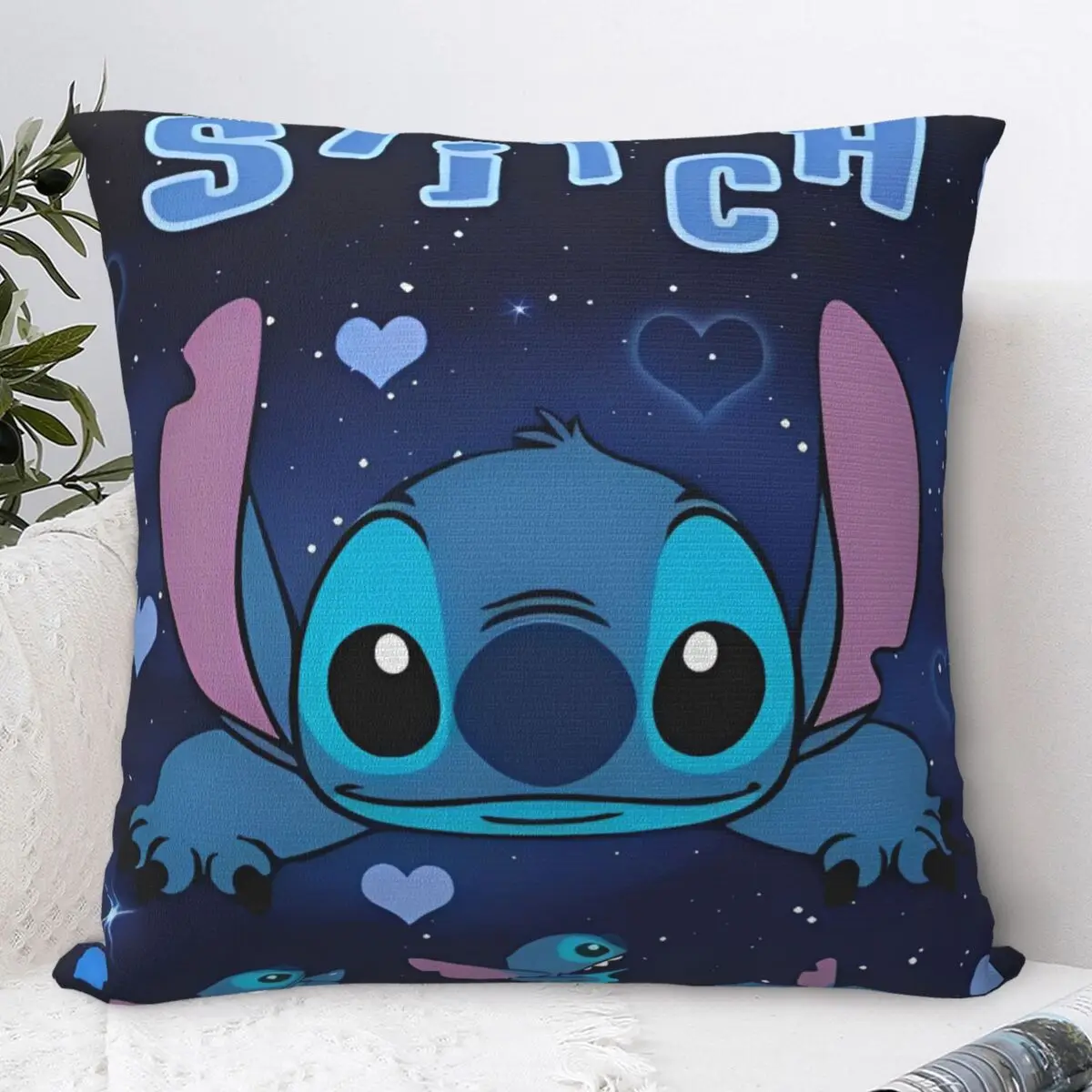

Pillow Case Stitch Soft Pillow Cover Funny Cushion Cover Graphic Pillowcases For Office Car Home Decorative