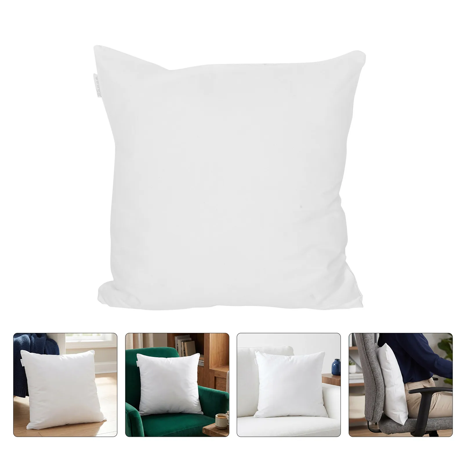 Ergonomic Lumbar Pillow Insert Cushion Cotton Filling Hypoallergenic Support 15.75'' Office Chair Couch Pillow Cushion Filler