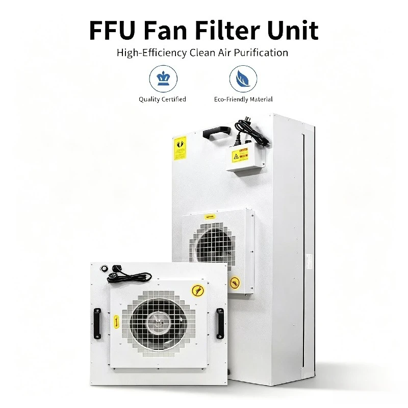 Industrial FFU Air Purifier, Fan Filter Unit for Clean Workshop, Laminar Flow Hood, Clean Booth with High‑Efficiency Filter