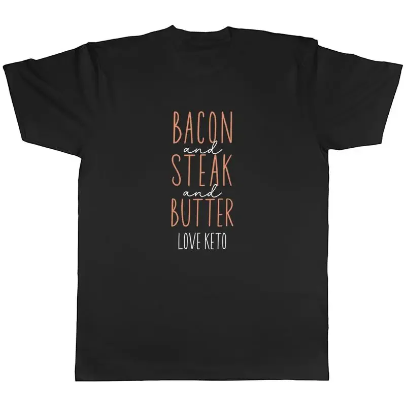 Love Keto Mens T-Shirt Butter Steak & Butter Funny Tee Gift