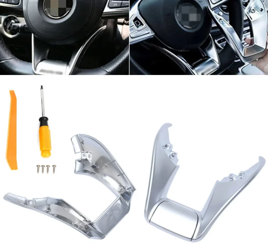 

Для Ben-z AMG A W177 B W247 C W205 E W213 G W463 GLS W257 15-18 Автомобильный руль AMG Рычаг переключения передач Нижняя декоративная рамка