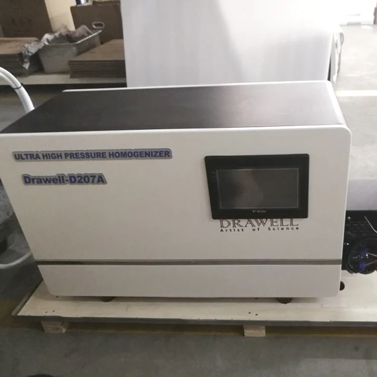 Drawell-D207A Ultra High Pressure Homogenizer Lab Scale High Pressure Homogenizer