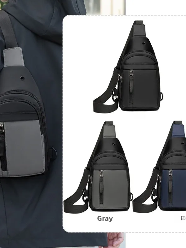 

Casual Large Capaci Men's Crossbody Bag Faionable Outdoor Travel Busin Multifunctional Leisure Bapa for Youth